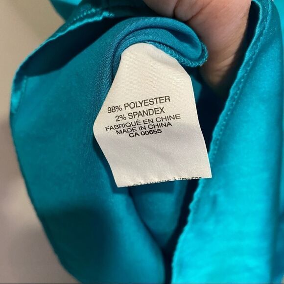 Smart Set Teal Polyester Tank Top Womens Size XS - Picture 6 of 6